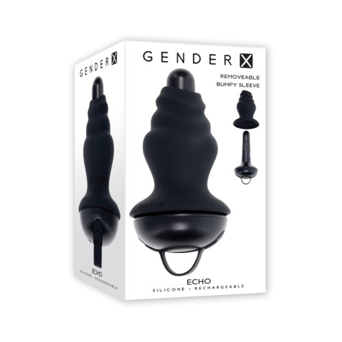 Gender X Echo Rechargeable Vibrating Sleeve Black