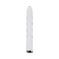 Playboy In A Twist Glass Vibrator