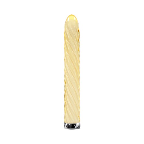 Playboy Twist Of Fate Rechargeable Glass Vibrator