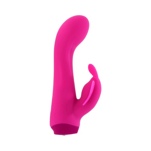 Selopa Butterfly Love Estimulador Dual Rosa de Silicona - Vibrador Recargable