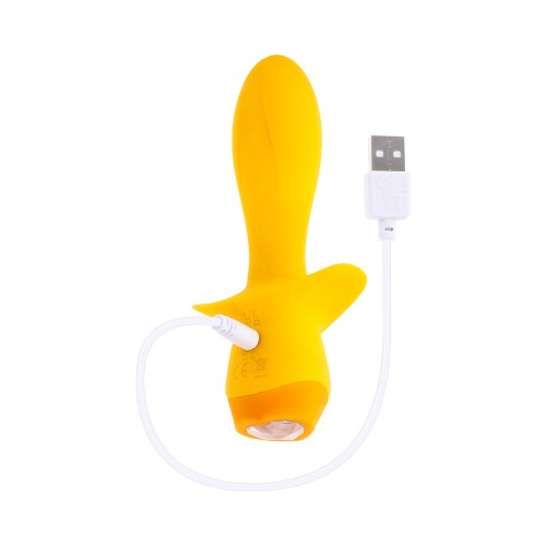 Rechargeable Mellow Yellow Vibrating Plug