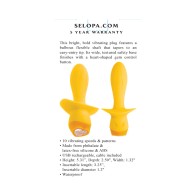 Rechargeable Mellow Yellow Vibrating Plug