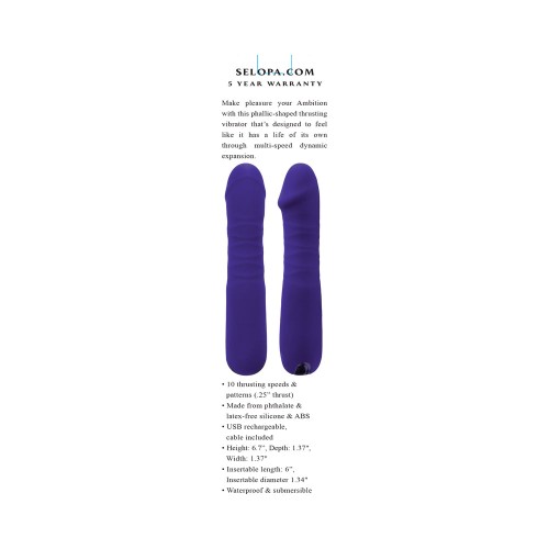 Selopa Ambition Thrusting Vibrator for Enhanced Pleasure