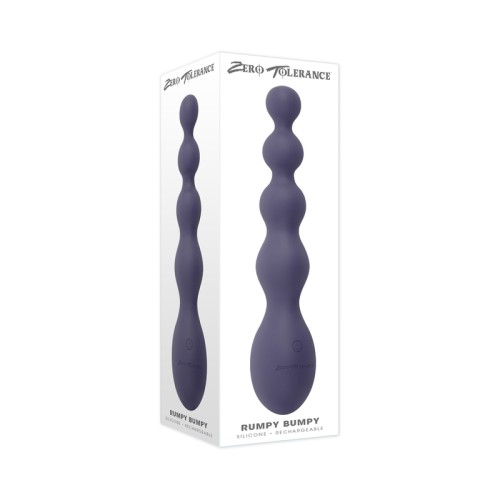 Vibrador Anal de Silicona Zero Tolerance Rumpy Bumpy