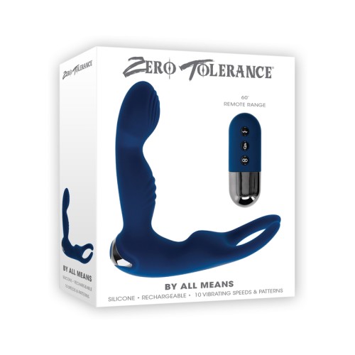 Vibrador Prostático Recargable By All Means con Control Remoto