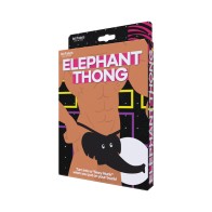 Elephant Thong Black for Playful Adventures