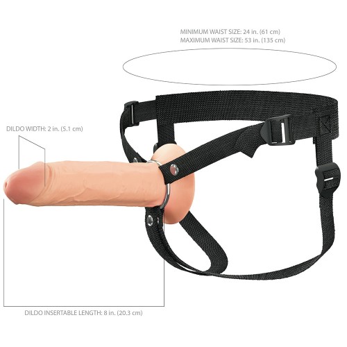 Fantasy X-Tensions Elite Hollow Silicone Strap-On for Couples