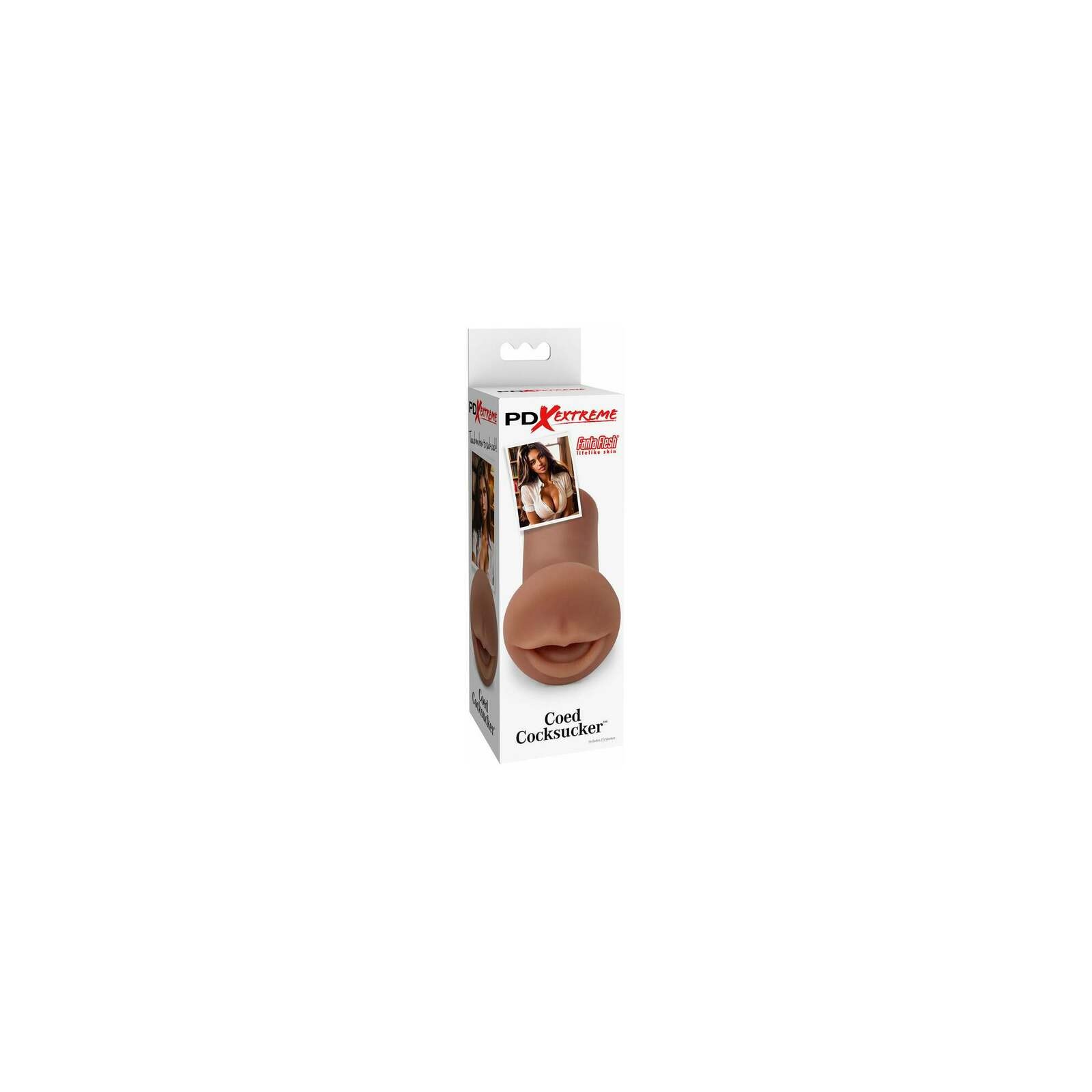 PDX Extreme Coed Oral Stroker Brown