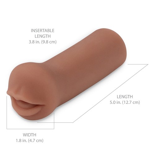 PDX Extreme Coed Oral Stroker Brown