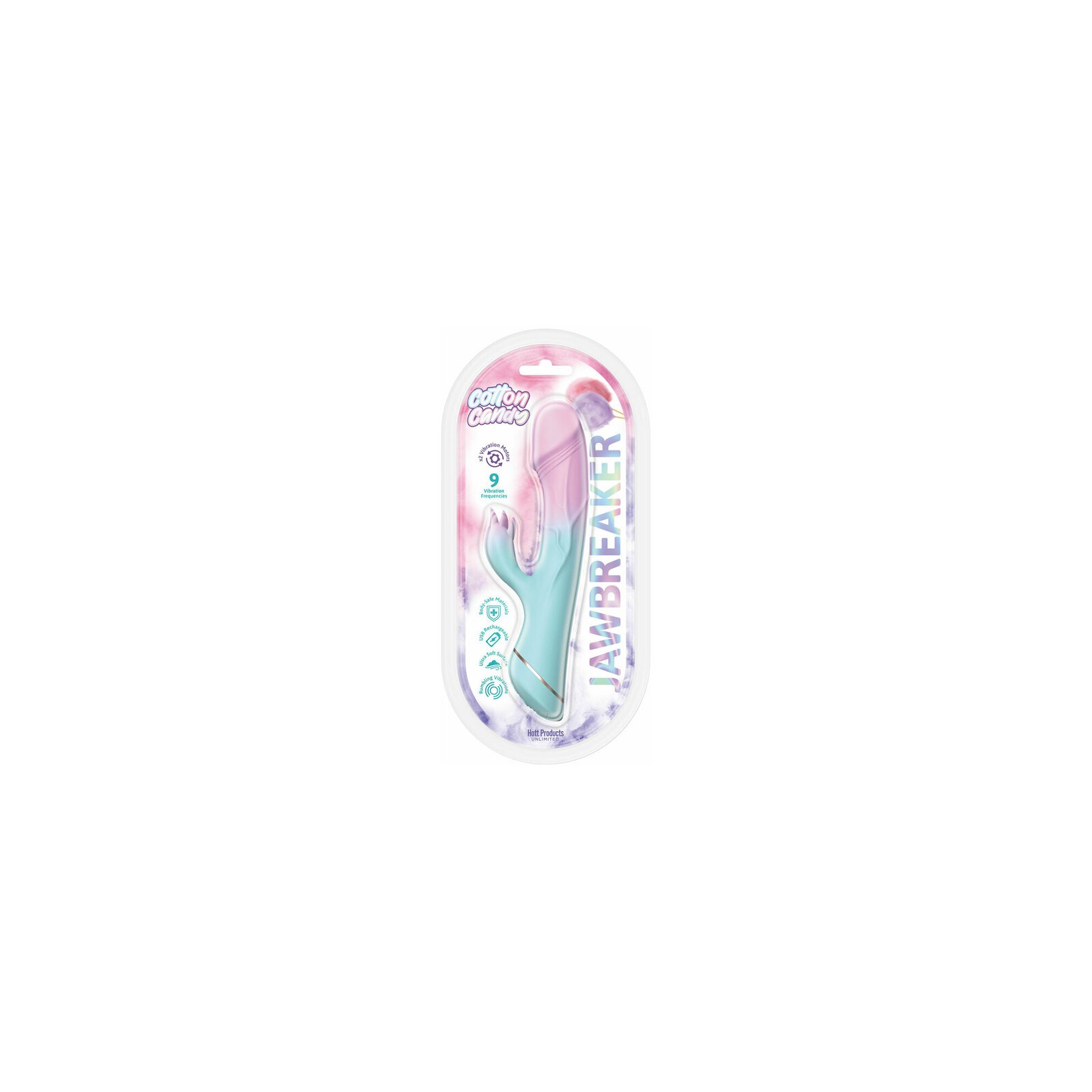 Vibrador de Silicona Cotton Candy Jaw Breaker