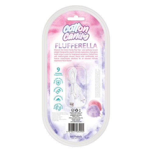 Cotton Candy Flufferella Silicone Vibrator 9 Frequencies