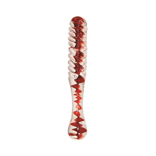 Eve's Sweetheart Swirl Glass Dildo