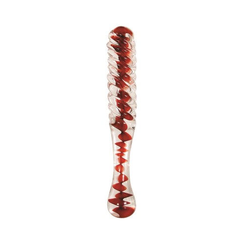 Eve's Sweetheart Swirl Glass Dildo