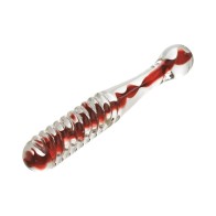 Eve's Sweetheart Swirl Glass Dildo