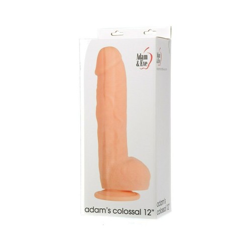 Dildo Colosal de 12 Pulgadas Adam & Eve - Experiencia Inolvidable