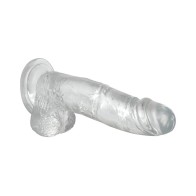 Adam & Eve Dildo Cristal Claro de 8 Pulgadas