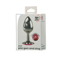 Adam & Eve Small Pink Gem Anal Plug