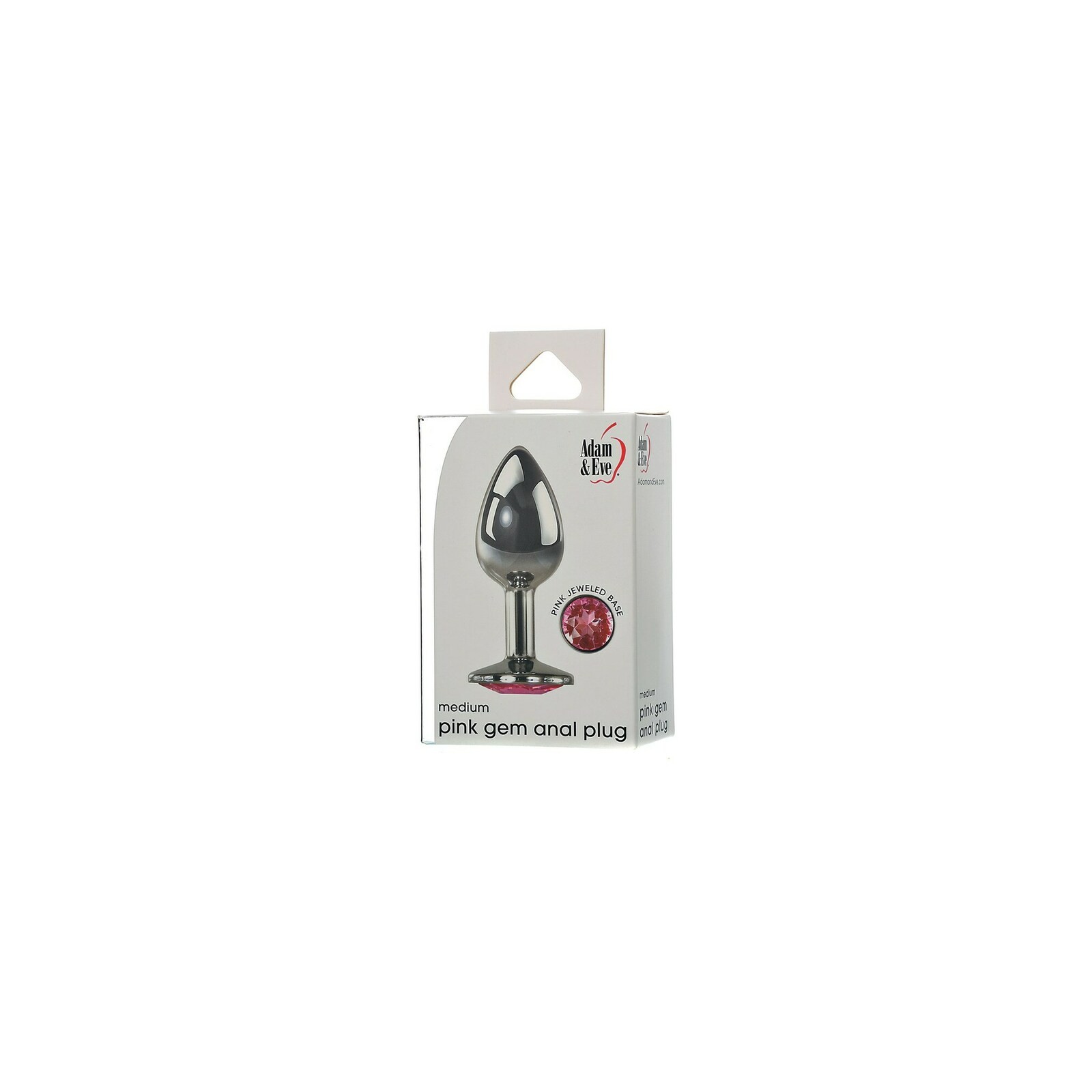 Plug Anal Rosa Gem de Adam & Eve Mediano