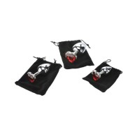 Adam & Eve Three Hearts Gem Anal Plug Set