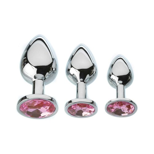 Adam & Eve Pink Gem Anal Plug Set for Beginners