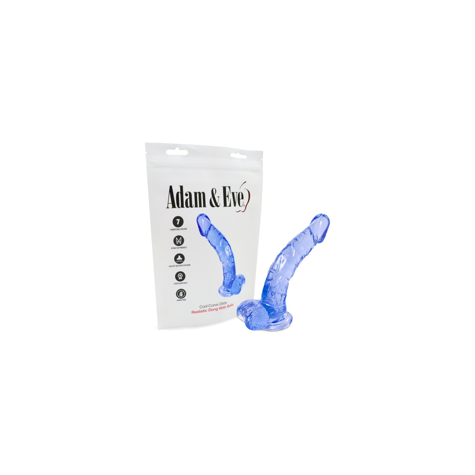 Adam & Eve Cool Curve Jelly Dildo