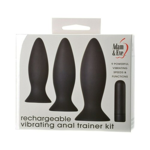 Rechargeable Vibrating Anal Plug Trainer Kit for Beginners