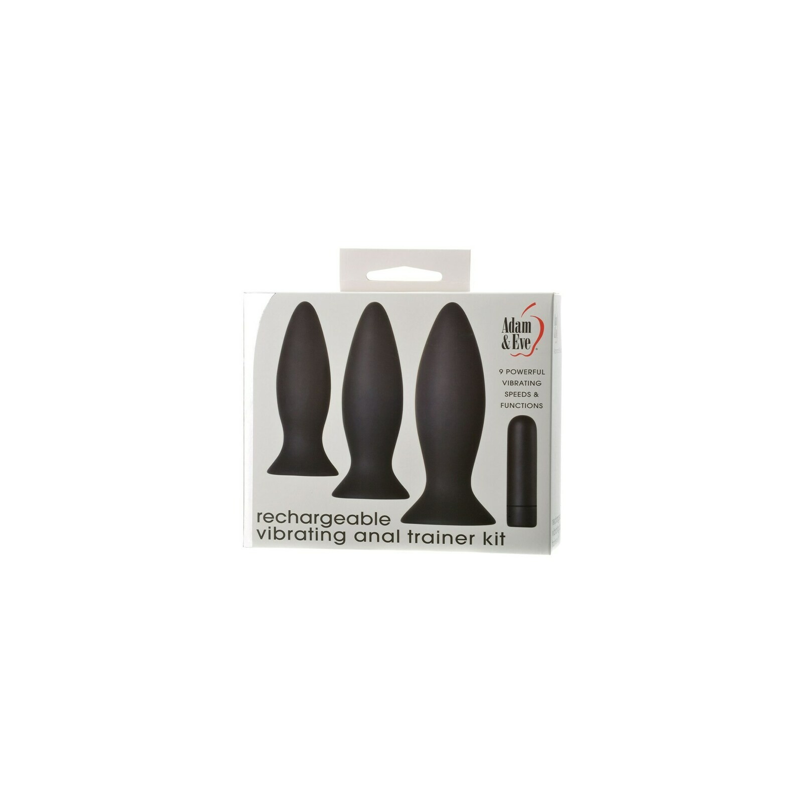 Kit de entrenamiento de plug anal vibrante recargable para principiantes