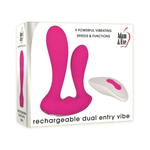 Vibrador de Doble Entrada con Control Remoto Adam & Eve