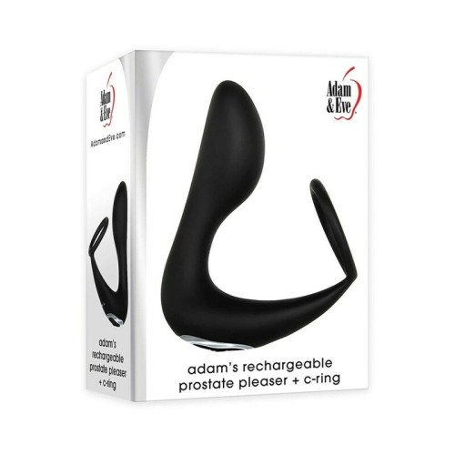 Adam & Eve Prostate Pleaser Recargable + Anillo C para Placer Supremo