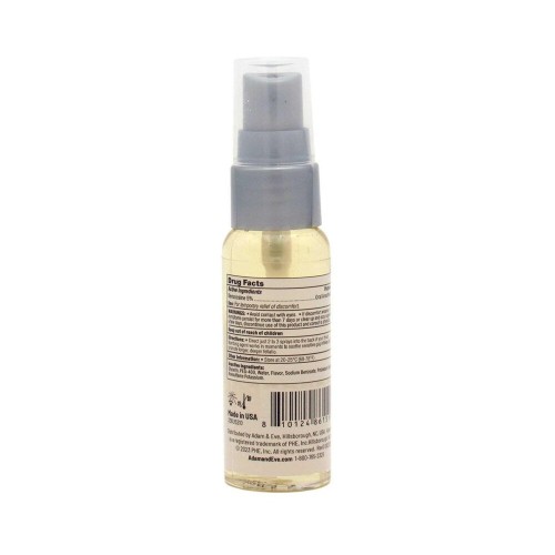 Spray Desensibilizante de Adam & Eve para Profundidad de Garganta Menta 1 oz.