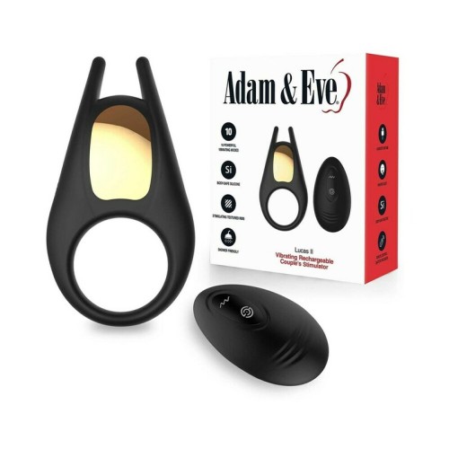 Adam & Eve Lucas II Estimulador de Pareja Vibrador Recargable