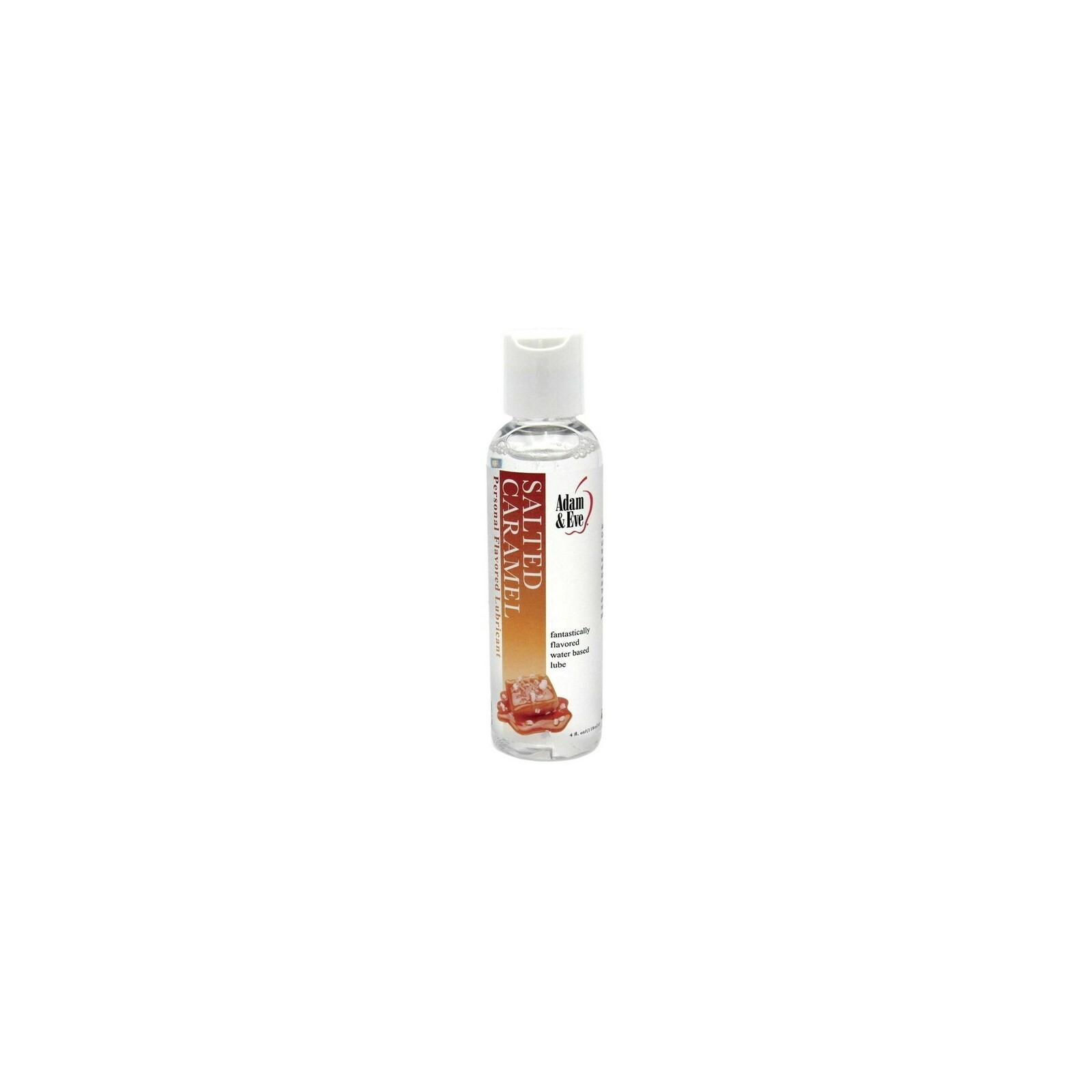 Lubricante Aromatizado Caramelo Salado Adam & Eve - Botella de 4 oz