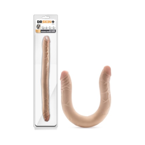 Dildo Doble Poseable 16.5 in. Dr. Skin Plus