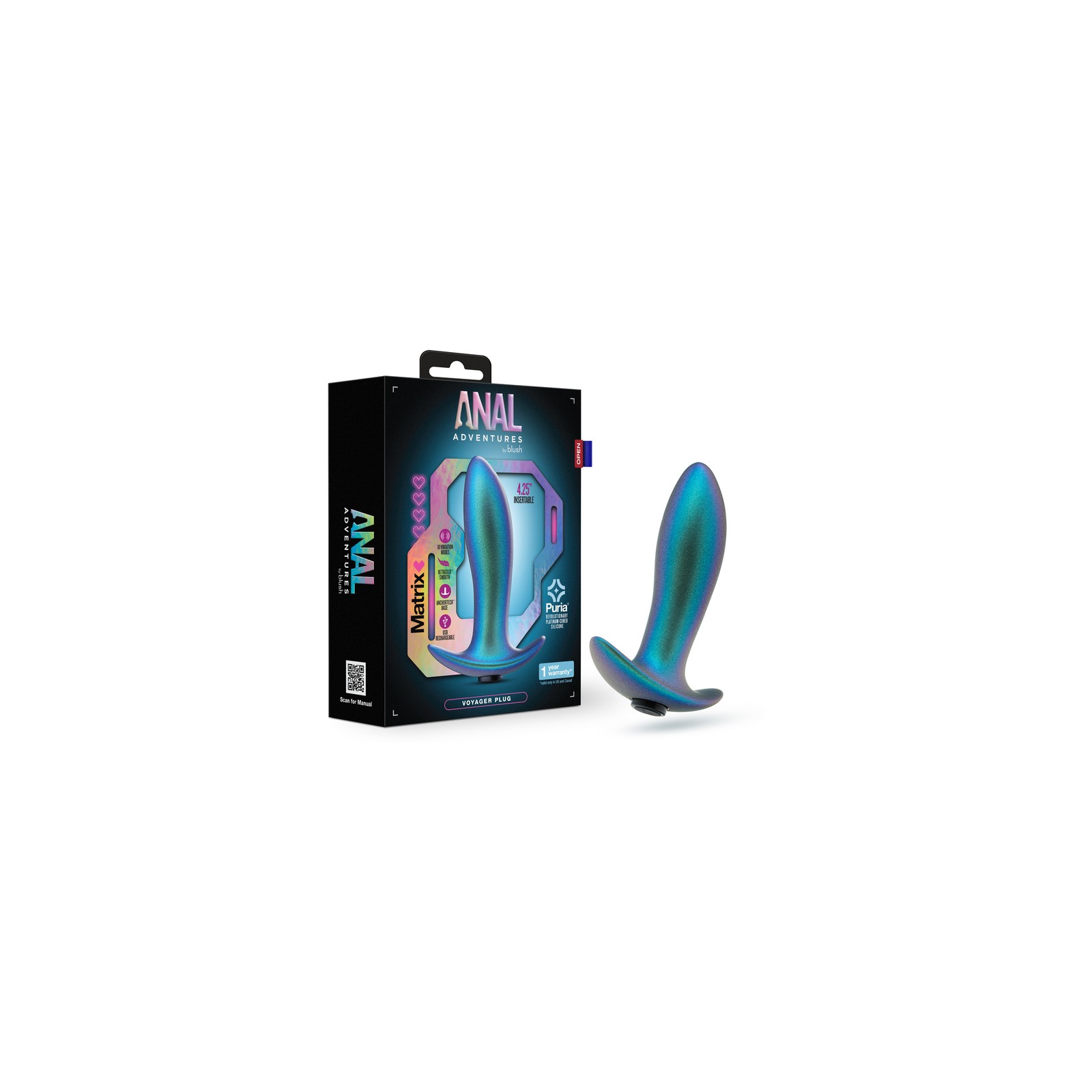 Anal Adventures Matrix Voyager Teal Plug