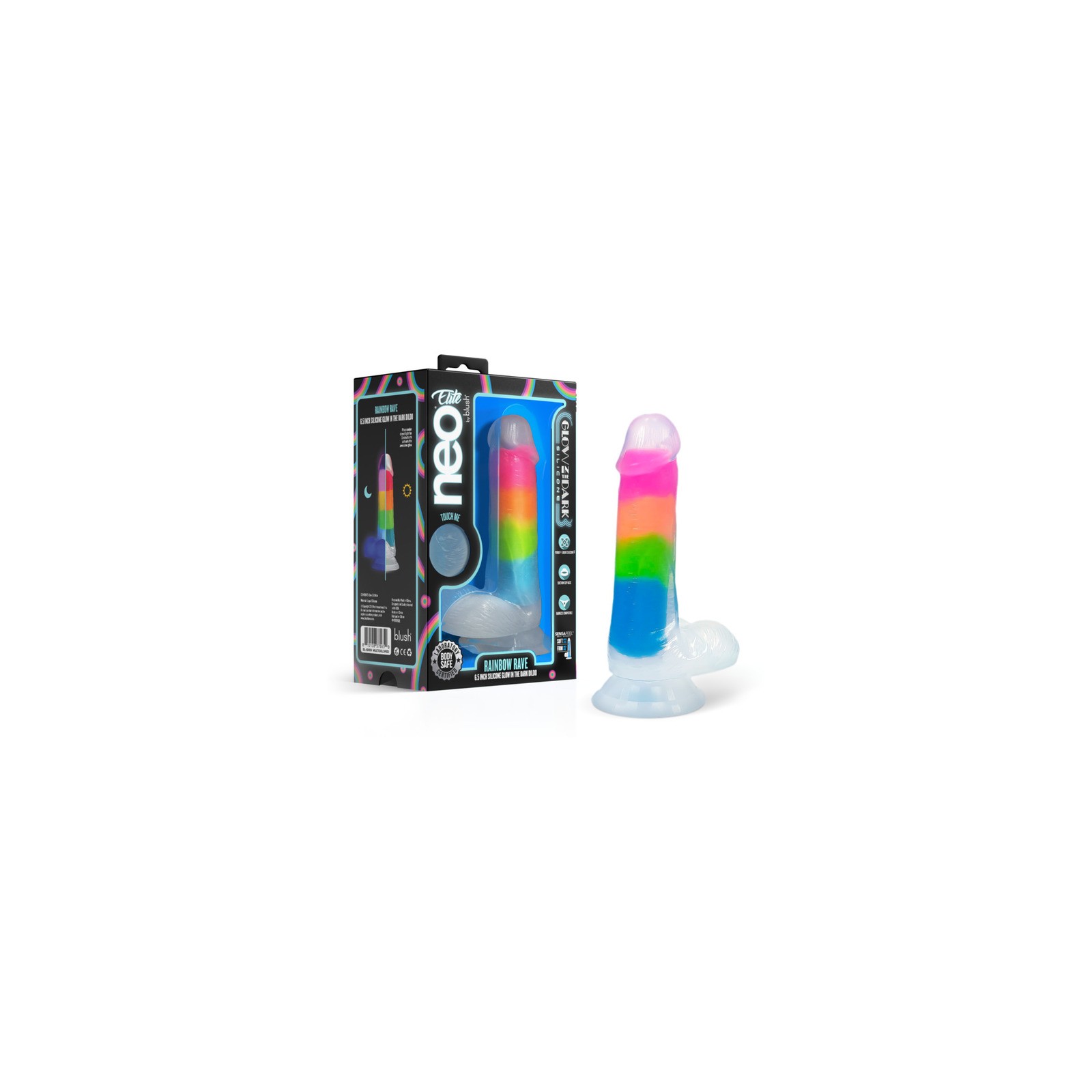 Dildo Glow-in-the-Dark Neo Elite - Placer Vibrante