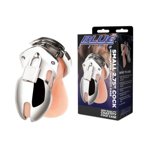 Blue Line Small Chastity Cage for BDSM Play