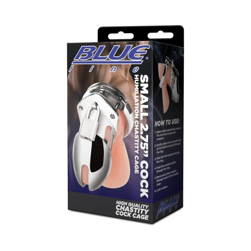 Blue Line Small Chastity Cage for BDSM Play