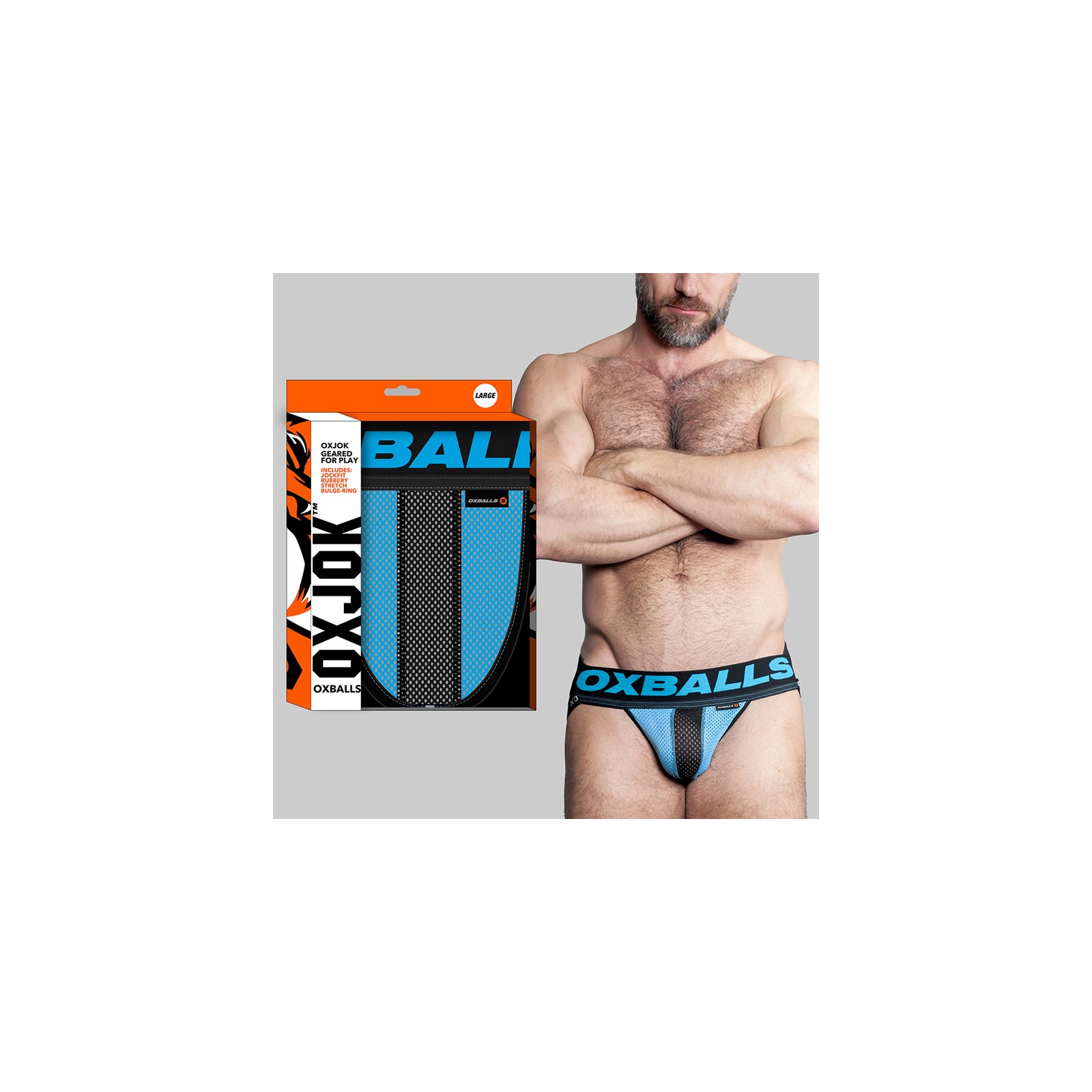 Jockstrap Oxballs Oxjok Airmesh Swagger Sky Blue S