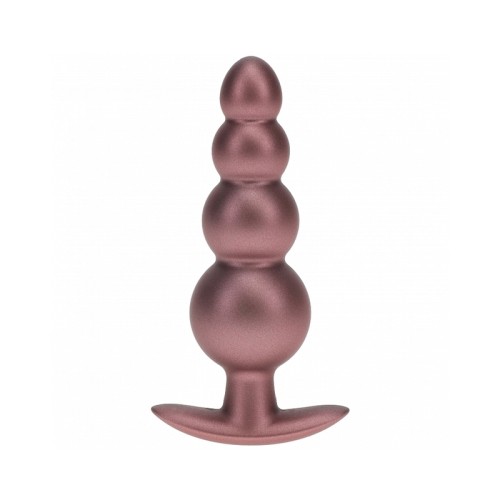 Ouch! Beaded Anal Plug Smooth Silicone Rose Gold