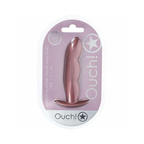 Ouch! Smooth Silicone Finger Anal Plug