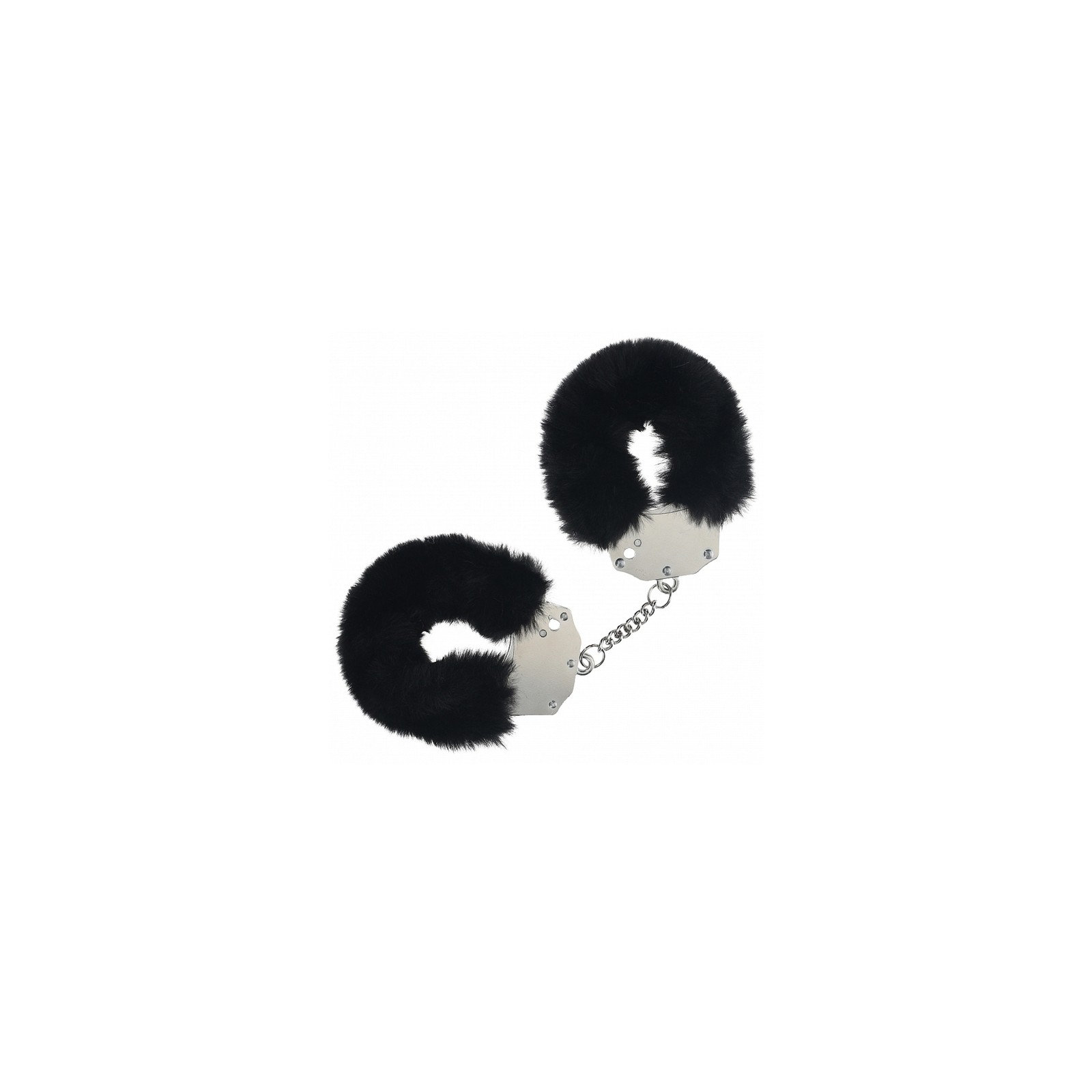 Ouch Heavy-Duty Fluffy Handcuffs Black for Couples