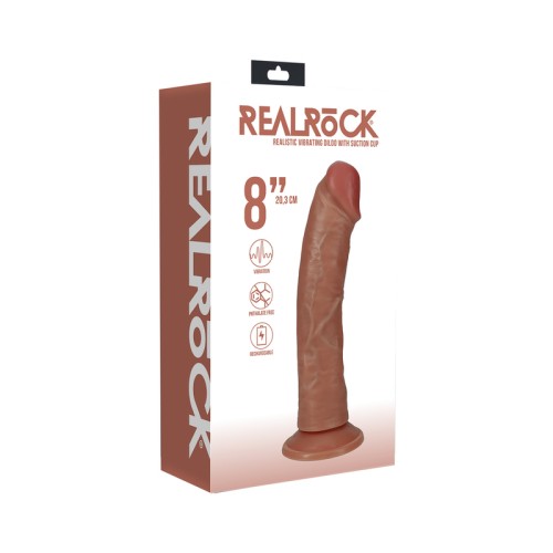 RealRock 8 in. Pene Vibrador para Placer Intenso