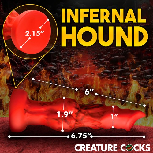 Creature Cocks Fire Hound Silicone Dildo for Intense Pleasure