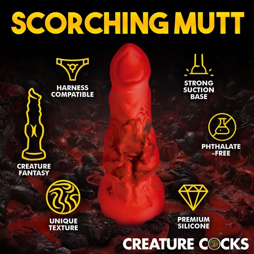 Dildo de Silicona Creature Cocks Fire Hound para Placer Intenso