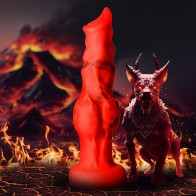 Fire Hound Creature Cocks Silicone Dildo for Fantasy Play