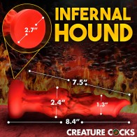 Fire Hound Creature Cocks Silicone Dildo for Fantasy Play