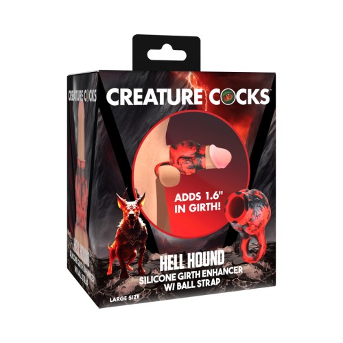 Creature Cocks Hell Hound Silicone Girth Enhancer with Ball Strap