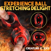 Creature Cocks Hell Hound Silicone Girth Enhancer with Ball Strap