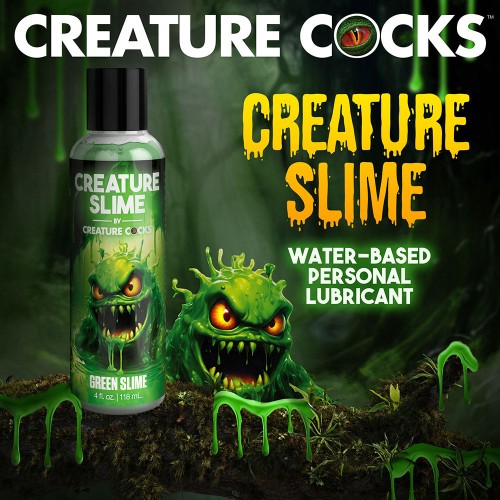 Lubricante Verde Creature Slime a Base de Agua 4 oz - Mejora Tu Juego