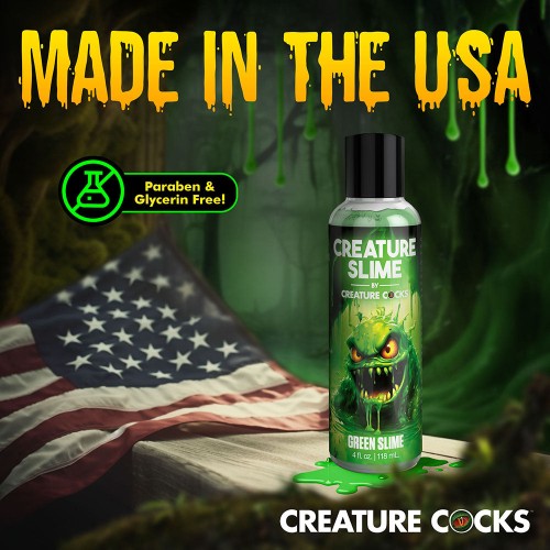 Creature Slime Green Water-Based Lubricant 4 oz - Enhance Your Play